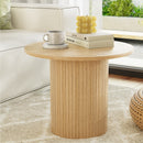 Artiss Coffee Table Round Fluted Base PIIA-5