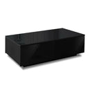Artiss Coffee Table 4 Drawers Black Trevi-1