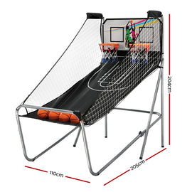 Arcade Basketball Game Hoop 8 Games Double Shot Electronic Score Sturdy frame - 0