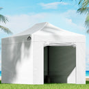 Instahut Gazebo 3x4.5 Pop Up Marquee Folding Tent Wedding Gazebos Camping Outdoor Shade Canopy White-8