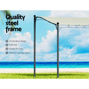 Instahut Gazebo Marquee 3m Outdoor Event Wedding Tent Camping Party Shade Iron Art Canopy Beige-5