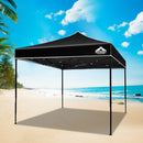 Instahut Gazebo Pop Up Marquee 3x3m Folding Tent Wedding Outdoor Camping Canopy Gazebos Shade Black-7