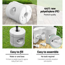 Instahut Gazebo Pop Up Marquee 3x6 Folding 500D Wedding Tent Base Pod White-6