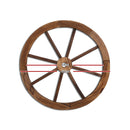Gardeon Garden Decor Outdoor Ornament 2X Wooden Wagon Wheel-2