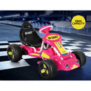 Rigo Kids Pedal Go Kart Ride On Toys Racing Car Plastic Tyre Pink-4