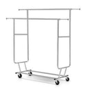 Artiss Clothes Rack Airer Double Rail Coat Stand Adjustable Hanger-1