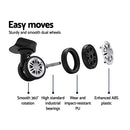 Wanderlite Luggage Set 3pc 20" 24" 28" Suitcase Hardcase Trolley Travel Blue-5