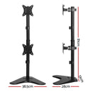 Artiss Monitor Arm Stand Dual Mount HD LED TV Bracket Holder Freestanding-2