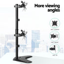 Artiss Monitor Arm Stand Dual Mount HD LED TV Bracket Holder Freestanding-4
