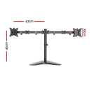 Artiss Monitor Arm Stand Dual Black-2