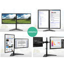 Artiss Monitor Arm Stand Dual Black-4