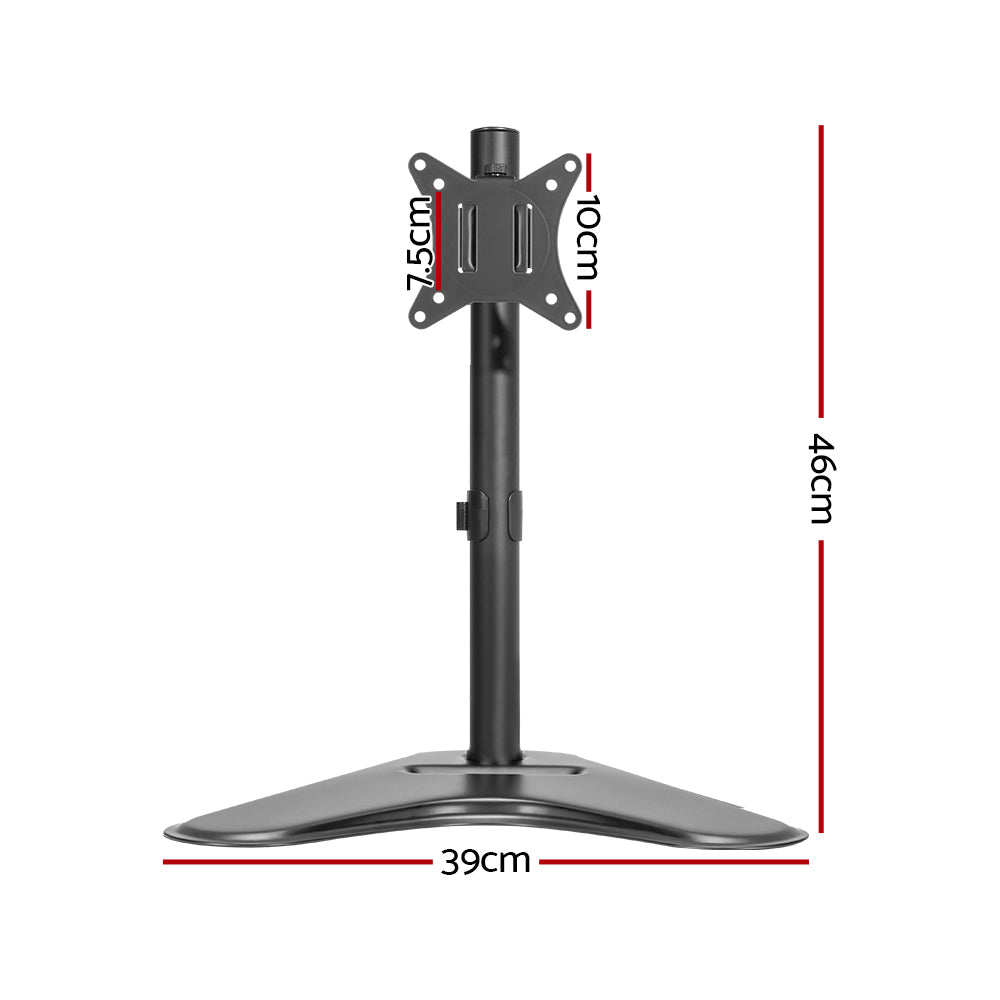 Artiss Monitor Arm Stand Single Black - 0