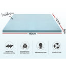 Giselle Bedding Memory Foam Mattress Topper Cool Gel 5cm Double-2