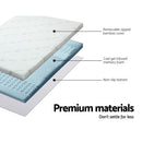 Giselle Bedding Memory Foam Mattress Topper Cool Gel 5cm Queen-4