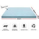 Giselle Bedding Memory Foam Mattress Topper Cool Gel 8cm Queen-2