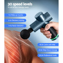 Everfit 30 Speed Massage Gun 4 Heads Vibration Muscle Massager Chargeable Blue-6