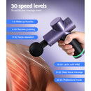 Everfit 30 Speed Massage Gun 4 Heads Vibration Muscle Massager Chargeable Purple-6