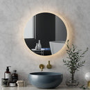 Embellir Bluetooth LED Wall Mirror With Light 50CM Bathroom Decor Round Mirrors-4
