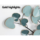 Artiss Metal Wall Art Hanging Sculpture Home Decor Leaf Tree of Life Blue-5