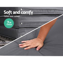 Gardeon Sun Lounge Setting Wicker Lounger Day Bed Outdoor Furniture Patio Grey-4