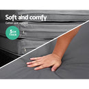 Gardeon Sun Lounge Setting Wicker Lounger Day Bed Patio Outdoor Furniture Black-4