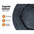 i.Pet Pet Bed Dog Cat 110cm Calming Extra Large Soft Plush Dark Grey-4