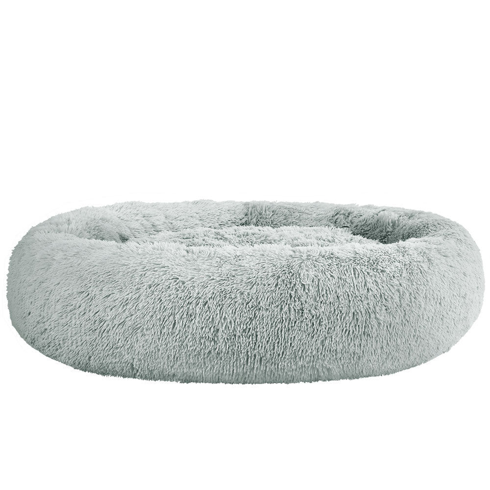 i.Pet Pet Bed Dog Cat 110cm Calming Extra Large Soft Plush Light Grey