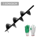 GIANTZ Power Garden Auger Small Earth Planter 75 X 300MM Black-1