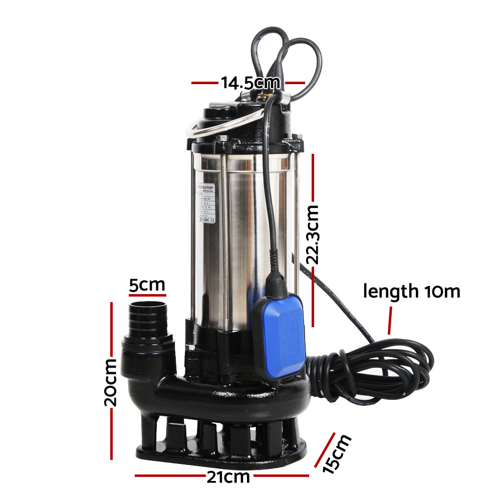 2.7HP Submersible Dirty Water Pump - 0