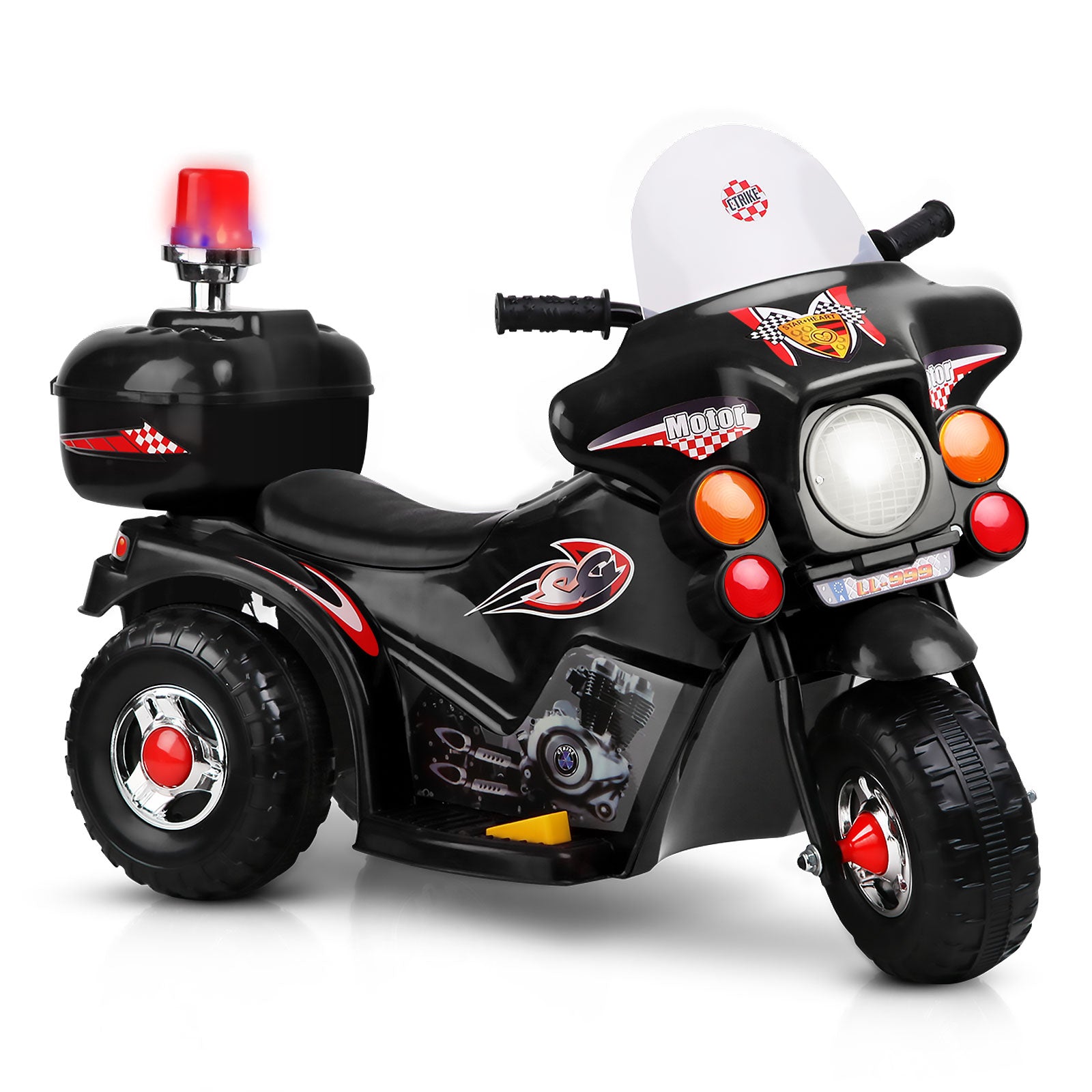 Rigo Kids Ride On Motorbike Motorcycle Car Black