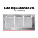 Devanti 1200mm Range Hood 120cm BBQ Commercial Rangehood-6