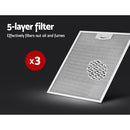 Devanti 900mm Range Hood 90cm Rangehood Stainless Steel-5