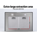 Devanti 900mm Range Hood 90cm Rangehood Glass Canopy-4