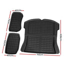 3PCS Car Rear Front Cargo Trunk Toolbox Luggage Rubber Mats for Tesla Model 3 2021-2022-2