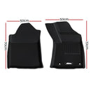 Weisshorn Car Rubber Floor Mats Compatible For Toyota Hilux Dual Cab 2015-2022-2
