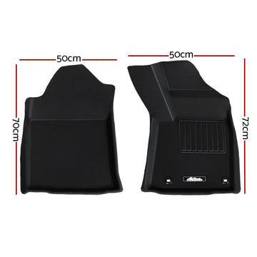 Weisshorn Car Rubber Floor Mats Compatible For Toyota Hilux Dual Cab 2015-2022 - 0
