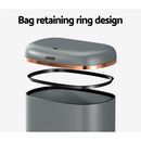 Devanti 38L Motion Sensor Bin Rubbish Automatic Grey-4