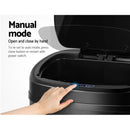 Devanti 58L Motion Sensor Bin Rubbish Automatic Black-4