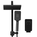 Cefito 8'' Rain Shower Head Set Handheld Square High Pressure Mixer Tap Black-3