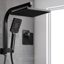 Cefito 8'' Rain Shower Head Set Handheld Square High Pressure Mixer Tap Black-8