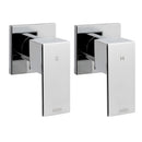 Cefito Shower Twins Tap Wall Bath Taps Brass Hot Cold Basin Bathroom Chrome-1
