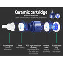 Cefito Shower Twins Tap Wall Bath Taps Brass Hot Cold Basin Bathroom Chrome-6