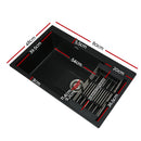 Cefito Kitchen Sink 80X48CM Granite Stone Kitchen Sinks in Black-2