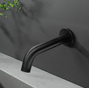 Cefito Bathroom Mixer Spout Wall Bath Tap Round Shower Bathtub Black-8