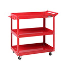 Giantz 3-Tier Tool Cart Trolley Workshop Garage Storage Organizer Red-1
