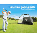 Everfit 3M Golf Practice Net And Training Mat Set Driving Target Black-5