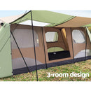 Weisshorn Instant Up Camping Tent 10 Person Outdoor Family Hiking Tents 3 Rooms-5