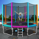 Everfit 12FT Trampoline for Kids w/ Ladder Enclosure Safety Net Pad Gift Round-7