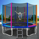 Everfit 12FT Trampoline for Kids w/ Ladder Enclosure Safety Net Pad Gift Round-8