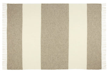 Brighton Throw - 100% NZ Wool -  Stone - 0